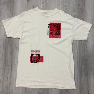 Scream Miramax Ghostface 20’s Men’s Beige and Red graphic t-shirt